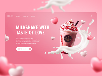 Valentine's Day concept concept design figma graphic design main page photoshop ui ux website