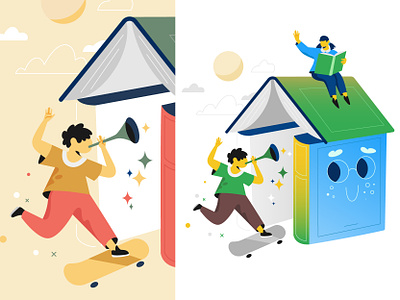 Summer holiday character design design illustration product ui vector webdesign