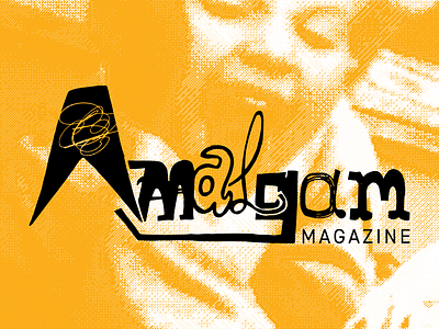 Amalgam Magazine Logotype Rough bookcoverdesign branding childhood collage collageillustration coverdesign design graphic design halftone handdrawn illustratedzine illustration illustrations logo logotype printdesign texture vector zine zineculture