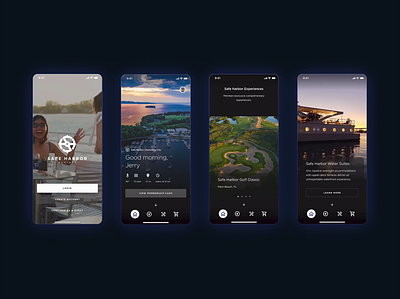 Water App agency animation app blue boats design marina mobile screens studio ui ux video