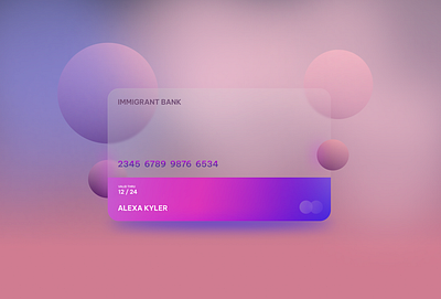 Glassmorphism design graphic design ui