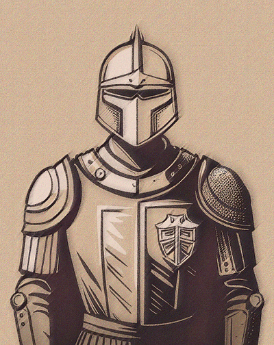 Knight in Armor Medieval animation graphic design motion graphics