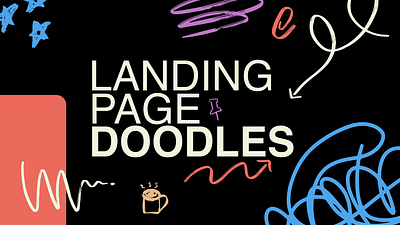 Free Landing Page Doodles 🎉 doodle doodles figma landing page doodle landing page doodles scribbles sketch