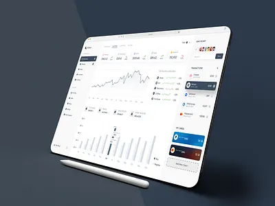 Financial Admin Dashboard: Analytics UX (Light Mood) admin admin interface admin panel admin theme admin ui analytics analytics ux clean concept dashboard dashboard design financial dashboard graphs minimal sidebar stats ui user user dashboard ux ui design