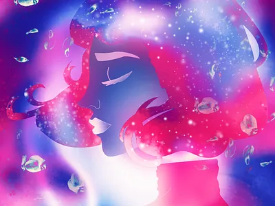 Sakura character girl graphic design illustration sad sakura vibrant