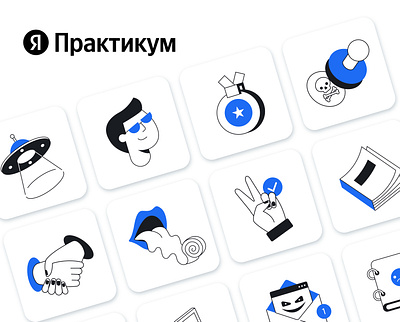Icons for Yandex Practicum icons illustration vector vector icons vector illustration webdesign yandex