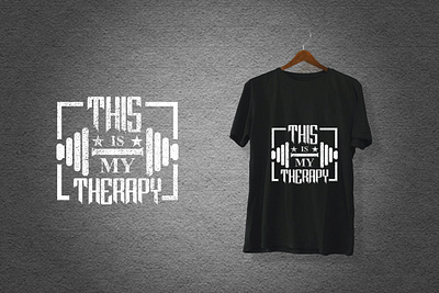This Is My Therapy T-Shirt Design branding design graphic design illustration thyerapy tshirt typography vector