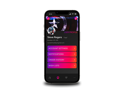 User Profile Concept - DailyUI app dailyui design figma gradient mobile ui