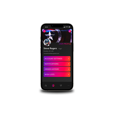User Profile Concept - DailyUI app dailyui design figma gradient mobile ui