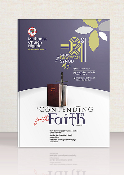 Cover design for 61st Methodist Synod coreldraw cover design design graphic design photoshop