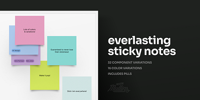Everlasting Sticky Notes - for Figma! figma post its sticky notes