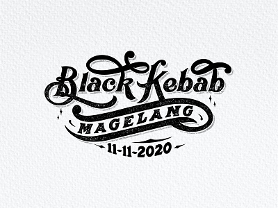 Black Kebab Magelang branding customlettering design design studio graphic design handdrawn handlettering illustration lettering logo logotype modern type studio type typography vintagedesign