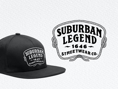 Badge Suburban Legend badge badge design branding customlettering design graphic design handdrawn handlettering hat design hats illustration lettering logo logotype tees tshirt design typography vintagedesign