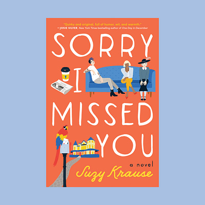 Book cover for Sorry I Missed You book design character design design graphic design handlettering illustration typography