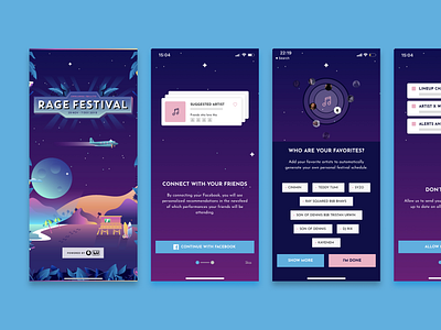 Rage Festival - Festival Mobile App 1 ui