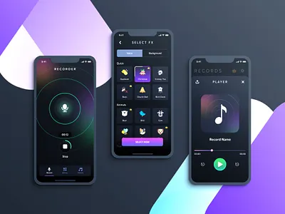 MetaVoice App UI/UX Design application dribbble figma flat meta minimal music photoshop sound ui user experience user interface ux voice wave