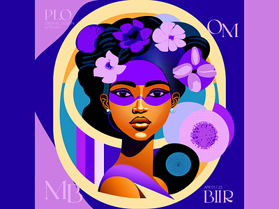 African girl adobeillustrator design graphic design illustration vector