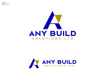 Any Build (ver.3) - Logo Design any build business logo classic clean construction corporate identity creative design elegant graphic design house limited logo design ltd modern premium solution sophisticated vector