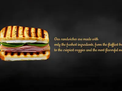 Sandwich Commercial Banner 3d animation branding design graphic design illustration logo