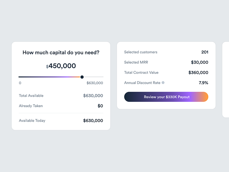 Investment Dashboard Components by Juliette Lagache for ever. on Dribbble