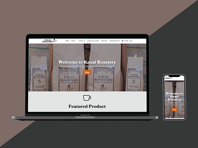 E-commerce website design for Kauai Roastery e commerce website design woo commerce wordpress