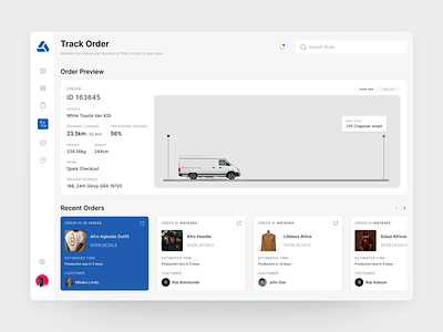 Track Order dashboard e commerce logistics marketplace order product design track track order web design