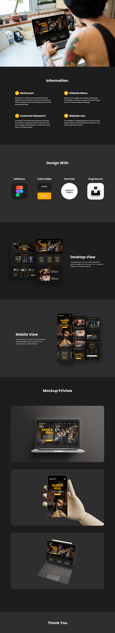 Barbershop Website and Mobile Design barbershop design graphic design mobile ui ux web design website