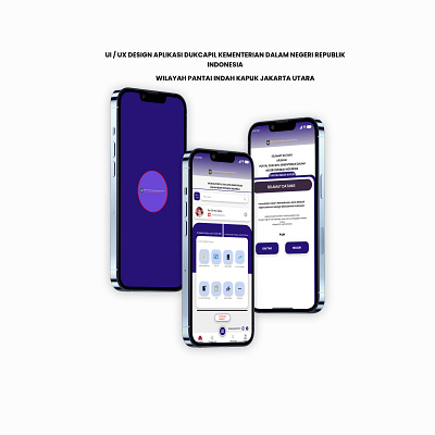 UI / UX DESIGN APLIKASI DUKCAPIL PIK JAKARTA UTARA aplikasi digital graphic design ui ux
