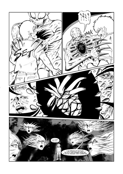 Project Shadow Dwellers by called 8 Lives Studios. art black and white comic comic book manga