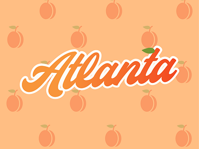 Atlanta Peach design graphic design