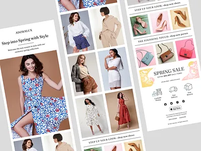 Adoralux - Email Newsletter business clothing ecommerce email email design email newsletter email template fasion luxury mail marketing mobile newsletter shop store template