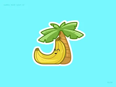 Banana art banana branding cartoon mascot charakter design dribbble graphic design icon illustration logo mascot sticker sticker design summer summer sticker vector vector icon vector illustration