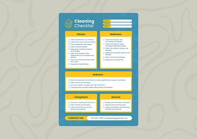 Simple Corporate Cleaning Checklist Document branding canva canvatemplate design design graphic v graphic design logo