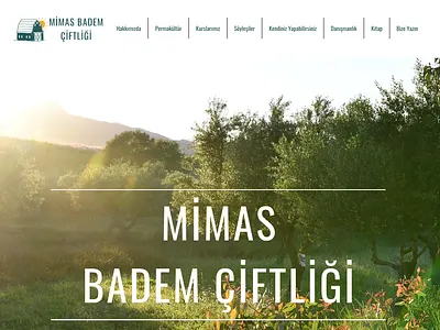Mimas Almond Farm photoshop ui design web design