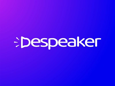 Despeaker branding creative d speaker digitalmarketing identity letter d lettermark logo logo design logodesign logotype modern seo socialmedia sound logic speaker sounds speaker logo typography wordmark