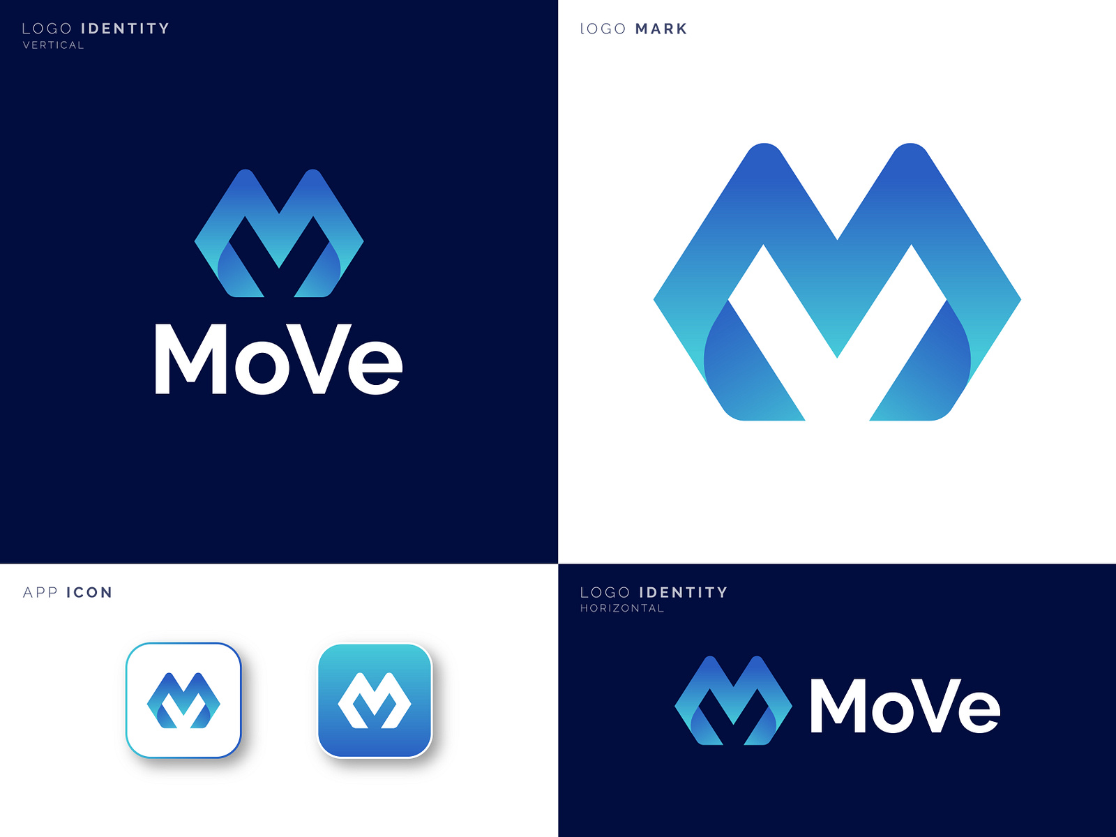 Modern, Minimalistic Move Logo Design by Prem Krishna Das on Dribbble