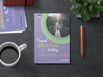 Travel Flyer Design Template ad adventure banner adventure flyer advertiging branding cover design facebook flyer graphic design holyday instagram poster social media ad banner social media banner social media post design template travel travel banner travel flyer