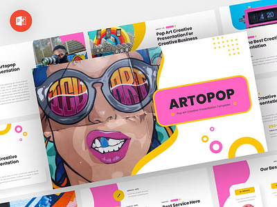 Artopop - Pop Art Powerpoint Template abstract annual business clean corporate download google slides keynote pitch pitch deck powerpoint powerpoint template pptx presentation presentation template professional slides template ui web