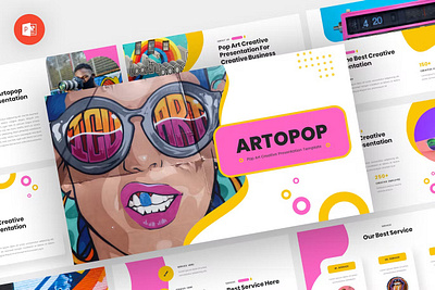 Artopop - Pop Art Powerpoint Template abstract annual business clean corporate download google slides keynote pitch pitch deck powerpoint powerpoint template pptx presentation presentation template professional slides template ui web