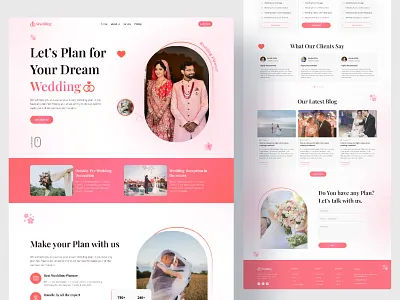 Wedding Planner Website Design best designer dribbble best shot event management event planner homepage invitation rupak rupak chakraborty trend 2023 uiux web web design website website design wedding wedding card wedding invitation card wedding planner website wedding planning wedding website