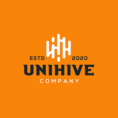 Unihive Logo Design app branding design graphic design illustration logo typography ui ux vector