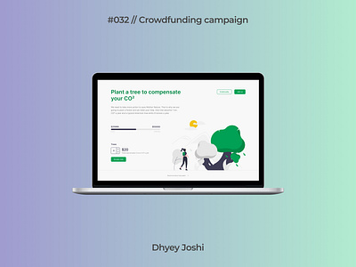 Day 032 - Crowdfunding campaign 032 branding community crowdfunding campaign dailyui design figma illustration logo mobile ui ux website