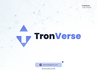 TronVerse | Crypto Decentralized Logo design ai airdrop altcoin blockchain branding cryptocurrency decentralized doubler financial logo logo design logo maker mining modern nft t letter tech technology tron ui