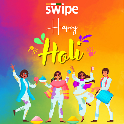 Bura Na Mano, Holi Hai!!! 💃🏻 3d animation billing billing app branding design einvoice eway bills graphic design gst illustration invoicing logo motion graphics online store swipe ui