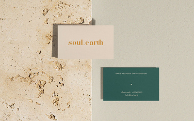 Soul Earth Branding branding business card earthy graphic design identity logo minimal natural skincare organic pastels soul earth sustainable brand sustainable fashion