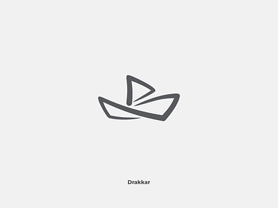 Drakkar branding drakkar logo papercraft play ship