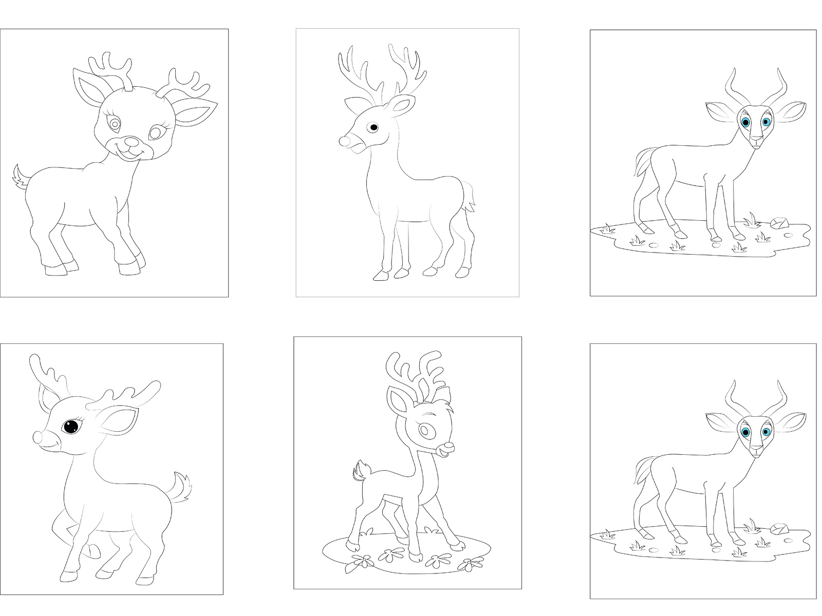 Dear coloring book page by MD:Hasan ALI on Dribbble