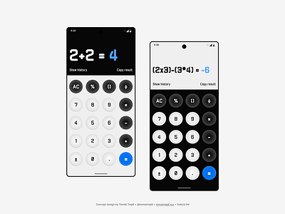 DailyUI #4 - Calculator app calculator calculator app dailyui dailyui4 design figma ui uidesign