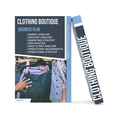 BUSINESS PLAN BOOK COVERS-CLOTHING branding