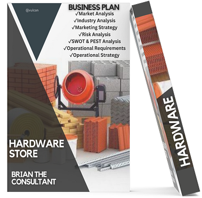 BUSINESS PLAN BOOK COVERS- HARDWARE STORE branding